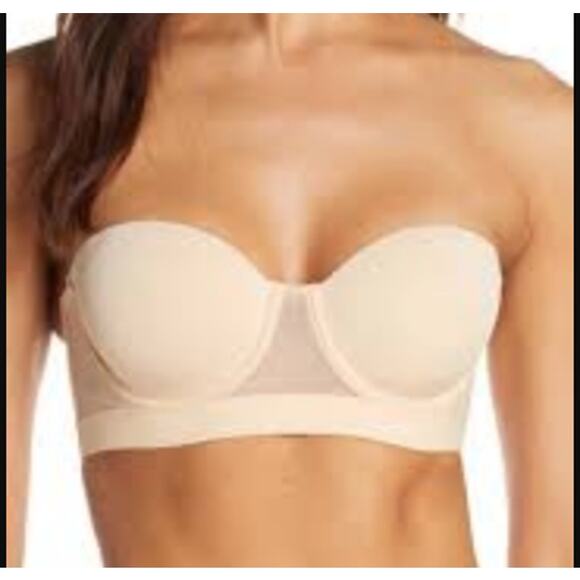 LIVELY NWT The Lined Strapless Bra 34A Toasted Almond Nude Style 32214 Underwire - Picture 1 of 10